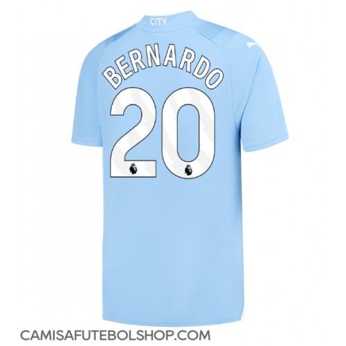 Camisa de time de futebol Manchester City Bernardo Silva #20 Replicas 1º Equipamento 2023-24 Manga Curta